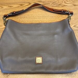 Dooney & Bourke Gray Leather Shoulder Bag